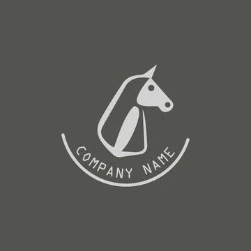 Horse logo design vector template. Animal Logotype concept icon Stock Illustration