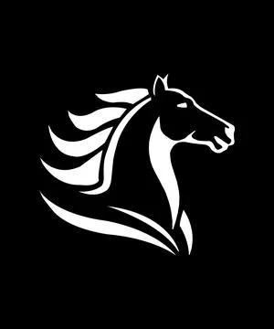 Horse logo icon, Stock Illustration
