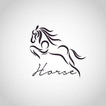 Horse logo Stock Illustration