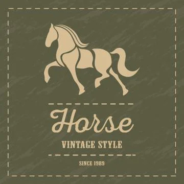 Horse logo Illustrazione stock