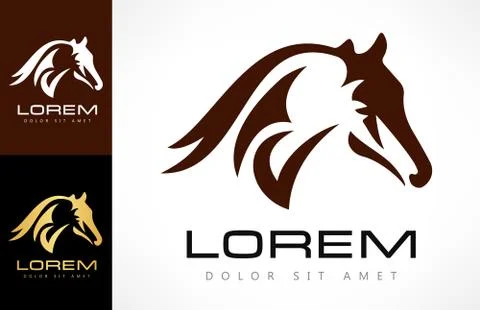 Horse logo Stock Illustration