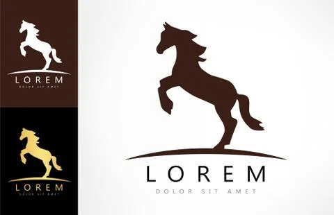 Horse logo Stock Illustration