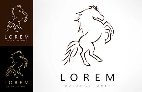 Horse logo Stock Illustration