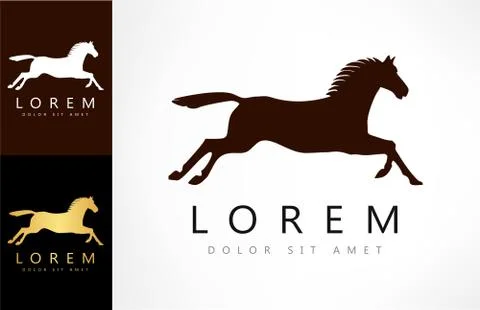 Horse logo Stock Illustration
