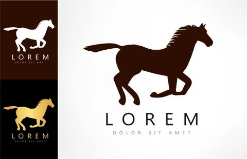 Horse logo Stock Illustration