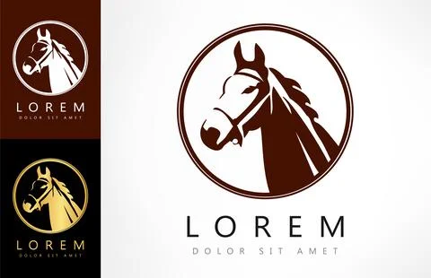 Horse logo Stock Illustration
