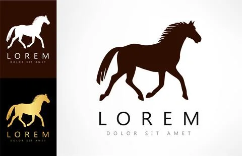 Horse logo Stock Illustration