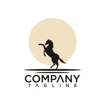 Horse logo Illustrazione stock