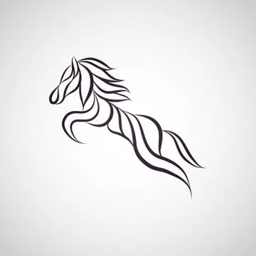 Horse logo vector icon design Stock Illustration