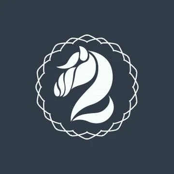 Horse logo vector icon design Stock Illustration