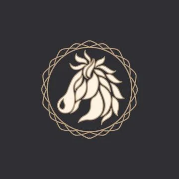 Horse logo vector icon design Stock Illustration