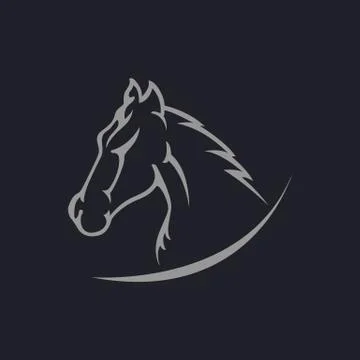 Horse logo vector icon design Stock Illustration