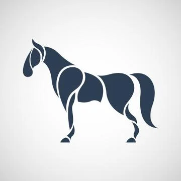 Horse logo vector Stock Illustration