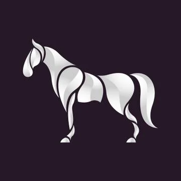 Horse logo vector Stock Illustration