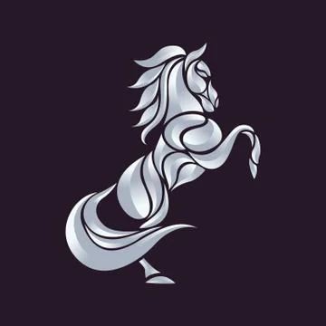Horse logo vector Stock Illustration
