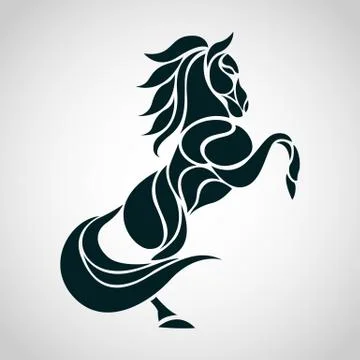 Horse logo vector Stock Illustration