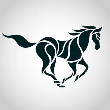 Horse logo vector Stock Illustration