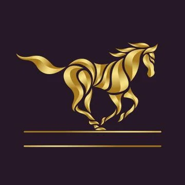 Horse logo vector Stock Illustration