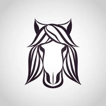 Horse logo vector Stock Illustration