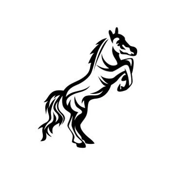 Horse logo vector Stock Illustration