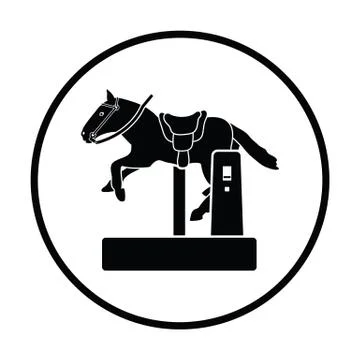 Horse machine icon Ilustración de archivo
