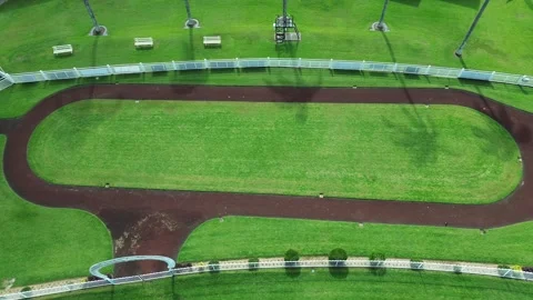 Horse Parade Ring at Racecourse Video stock 334905898