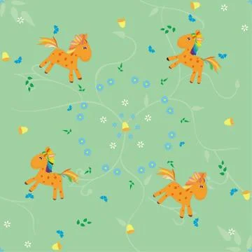 Horse pattern Illustrazione stock