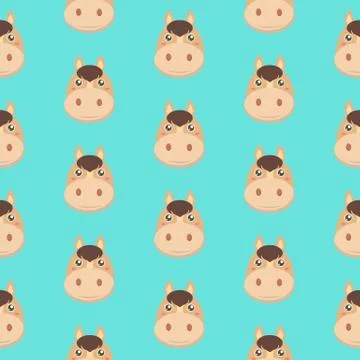 Horse pattern. Stock Illustration