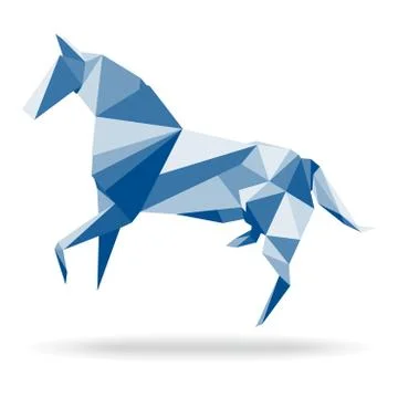 Horse Polygon Stock Illustration