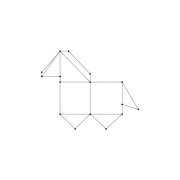 Horse Polygonal Lines Stock Illustration