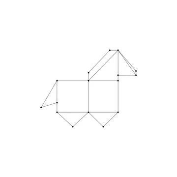 Horse Polygonal Lines Stock Illustration