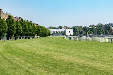 Horse racetrack sections Stock Photos