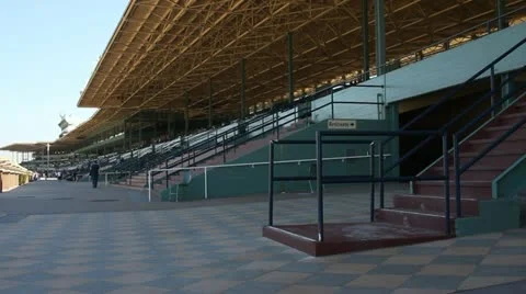 HORSE RACETRACK STADIUM Stock Footage 10917894