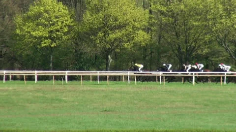 Horse Racing Stock Footage 22935915