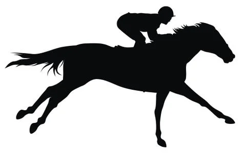 Horse racing Stock Illustration