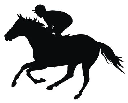 Horse racing Stock Illustration