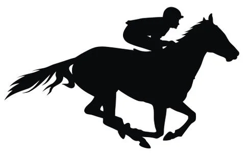 Horse racing Stock Illustration