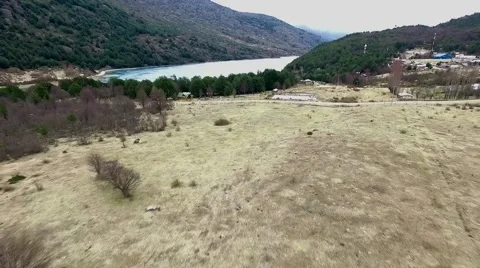 Horse Ranch Patagonia South America Stock Footage