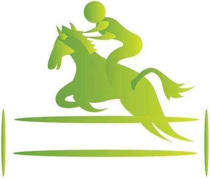 Horse riding tricks Stock Illustration