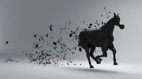 Horse runbreak1.mp4 Stock Footage 343870486