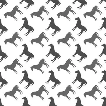 Horse. Seamless pattern for simple backgrounds, textures, and packaging Stock Illustration