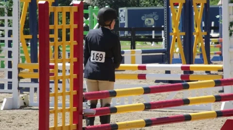 Horse Show Prep Stock Footage 50142541