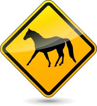 Horse sign Stock Illustration