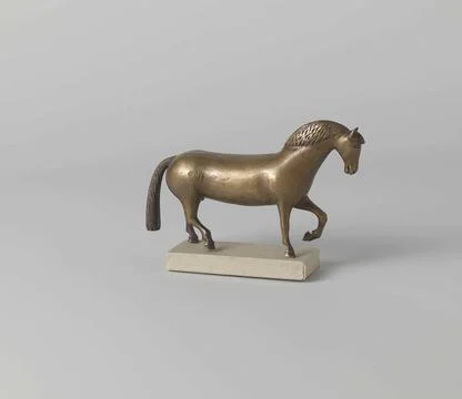 Horse. The solid poured and topped objects propose two step-by-step stalli... Stock Photos