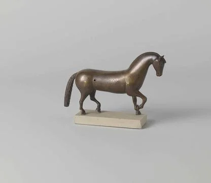 Horse. The solid poured and topped objects propose two step-by-step stalli... Stock Photos