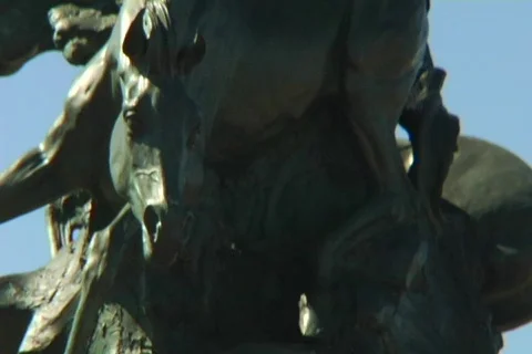 Horse statue Stock Footage 149993