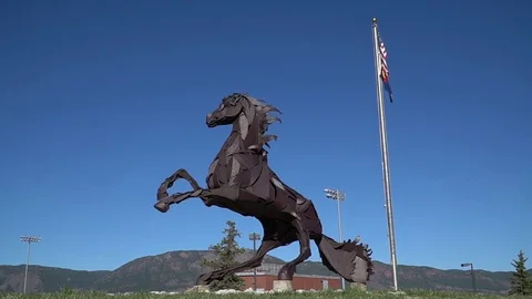 Horse Statue Vídeo Stock 77368496