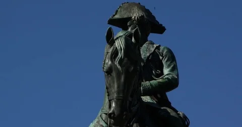 Horse statue slider Stock Footage 78242569