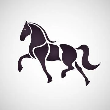 Horse symbol vector Stock Illustration