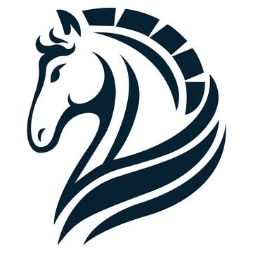 Horse vector logo template head horse premium logo design vector Stock Illustration